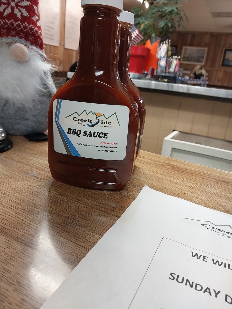 Large Creekside BBQ Sauce Bottle
