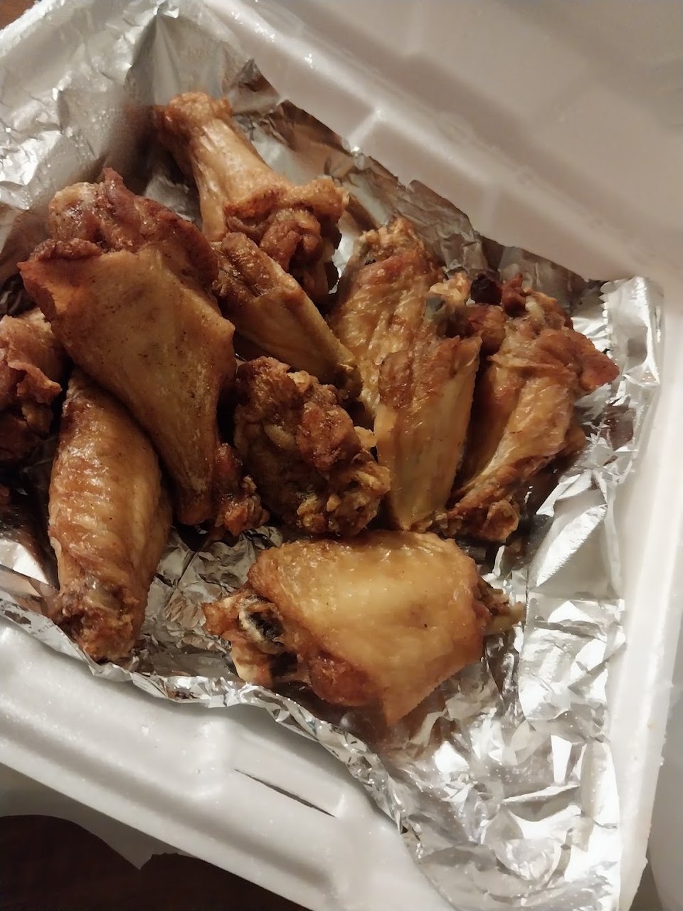 Chicken Wings Well Done Plain